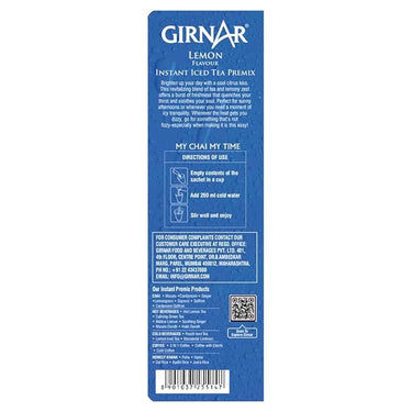 GIRNAR- Instant Iced Tea Premix - Lemon Flavour - 10 Sachets